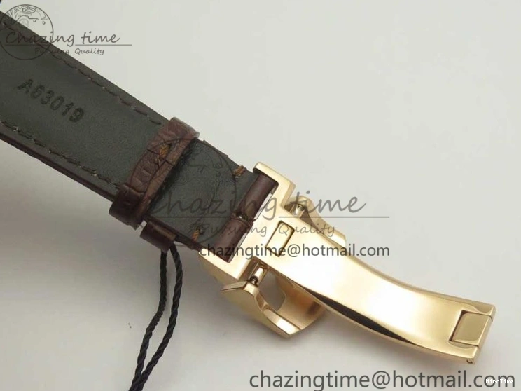 MIROTIME 0113 Portuguese Tourbillon IW5463 RG ZF Best Edition White Dial on Brown Leather Strap Stylish 7174